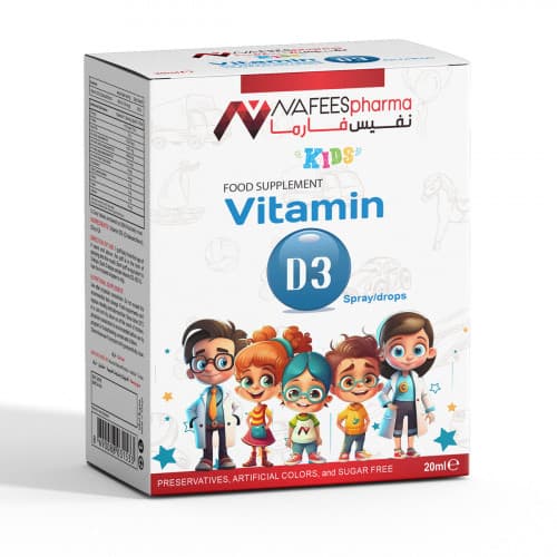 نفيس فارما فيتامين د3 نقط/بخاخ، 20 مل